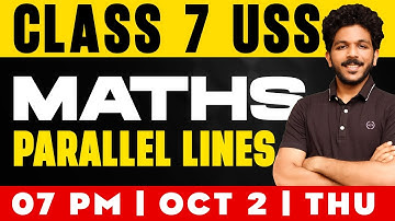 Class 7 USS | Maths | Parallel Lines | Important Questions | Exam Winner