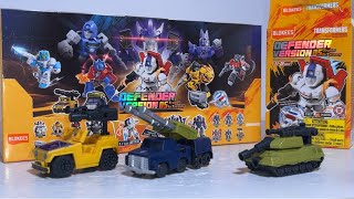 New transformers Onslaught review. Combaticons swindle & brawl. Defender version 05 & 4 from Blokees