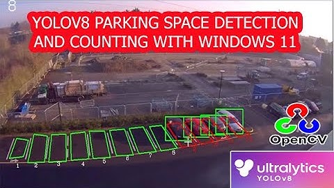 Real-time parking spot detection using YOLOv8 | yolov8 parking space detection and counting