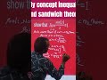 by concept of inequality and sandwich theorem #12thmathobjective