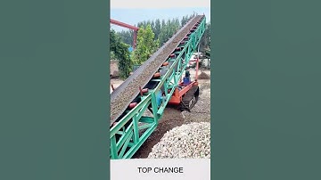 Truck loading/unloading rubber mobile conveyor belt #smartwork #goodtools #viral #Short