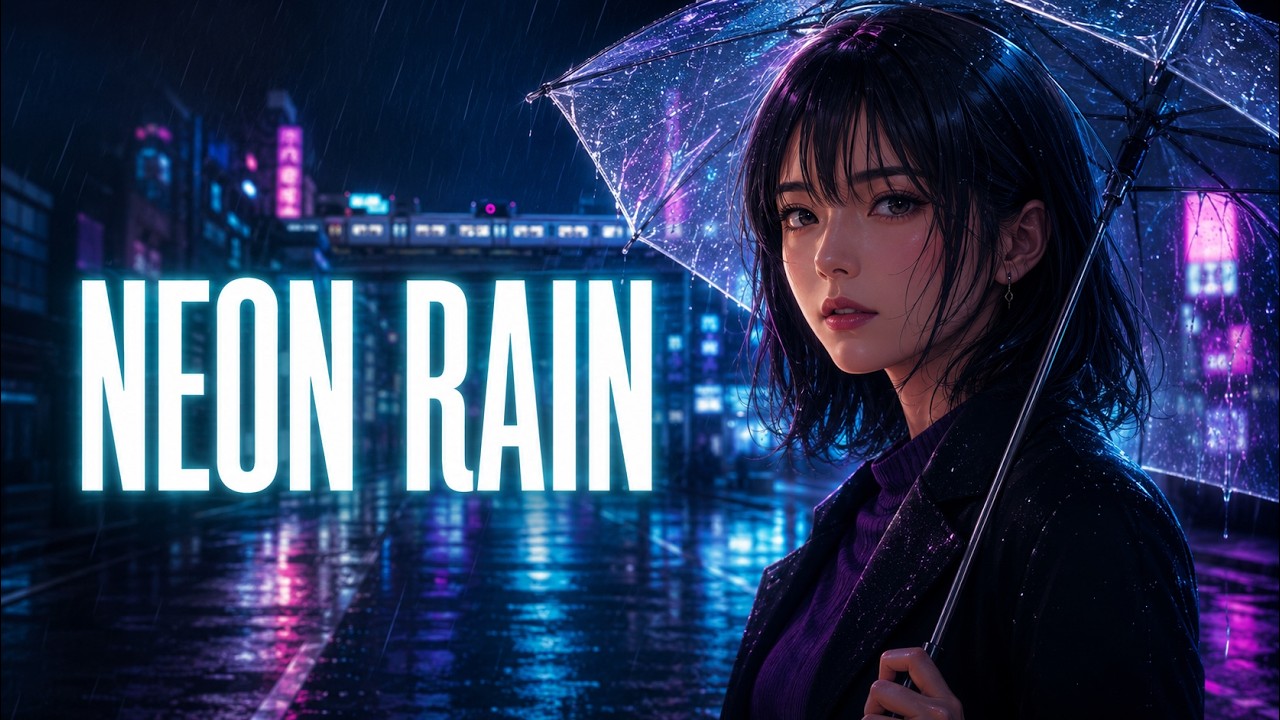 Neon Rain | Tokyo Night Drive, Melodic Deep House | Official Visualizer