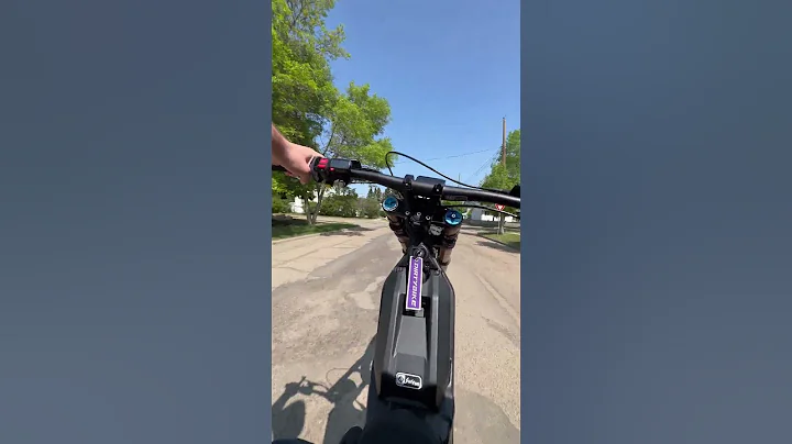 Surron wheelie pov