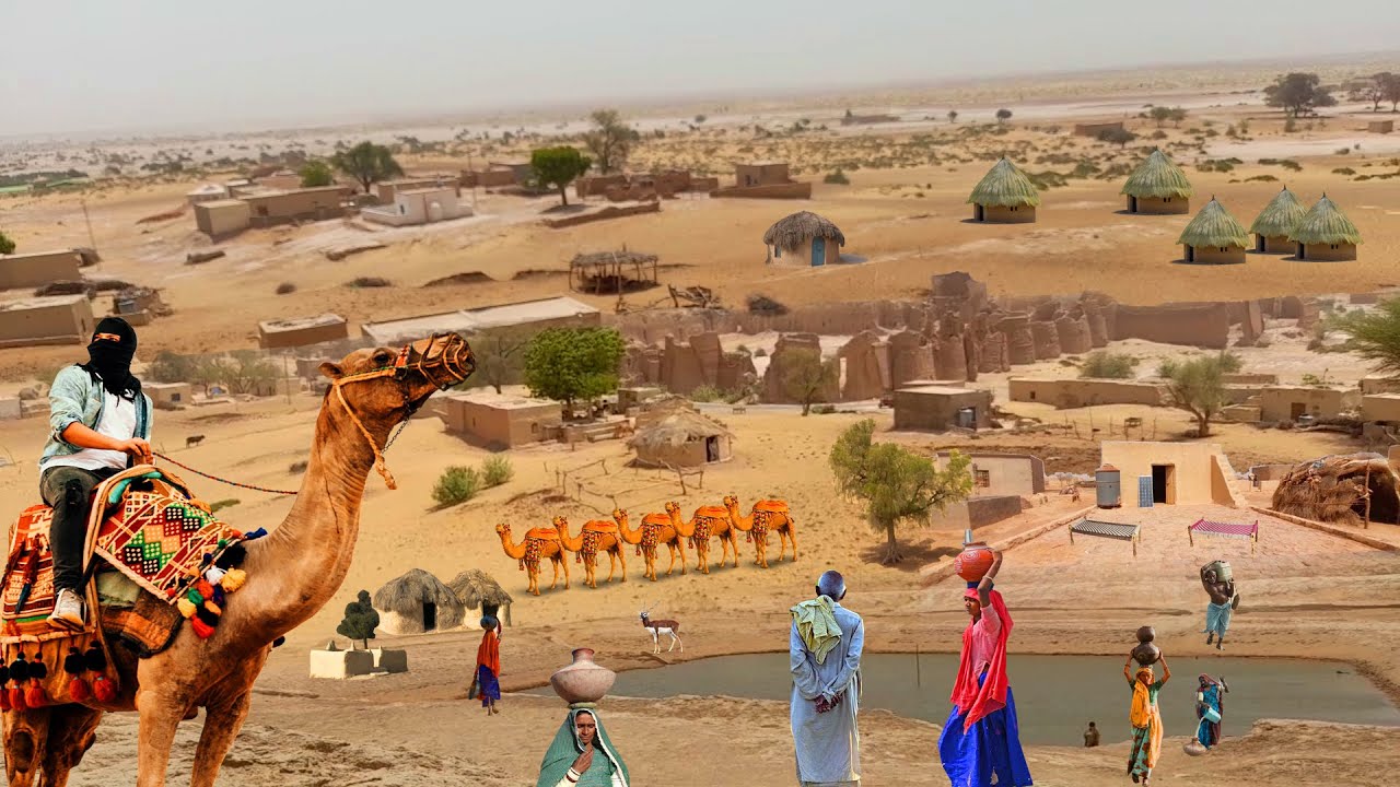 Extreme Desert Village Life in Cholistan Beautiful Mud House Desert Culture and Routine Life
