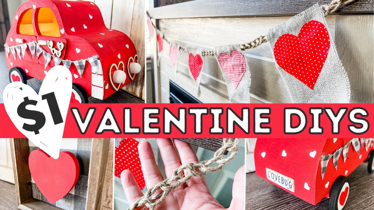 QUICK & EASY VALENTINE DECOR You Will Love  |  Affordable Valentine DIYS