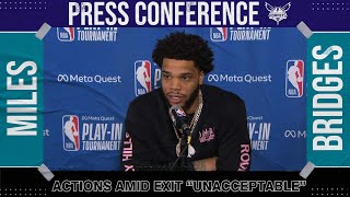 Miles Bridges apologizes for throwing mouthpiece after ejection vs. Hawks | NBA on ESPN