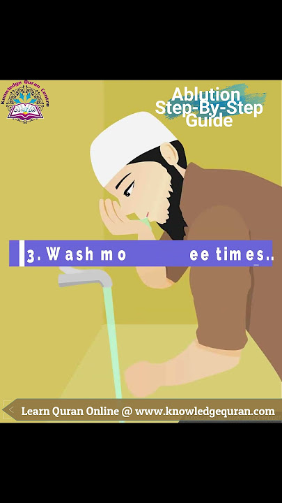 How to perform Wudu | How to perform Ablution | Ablution - step by step guide