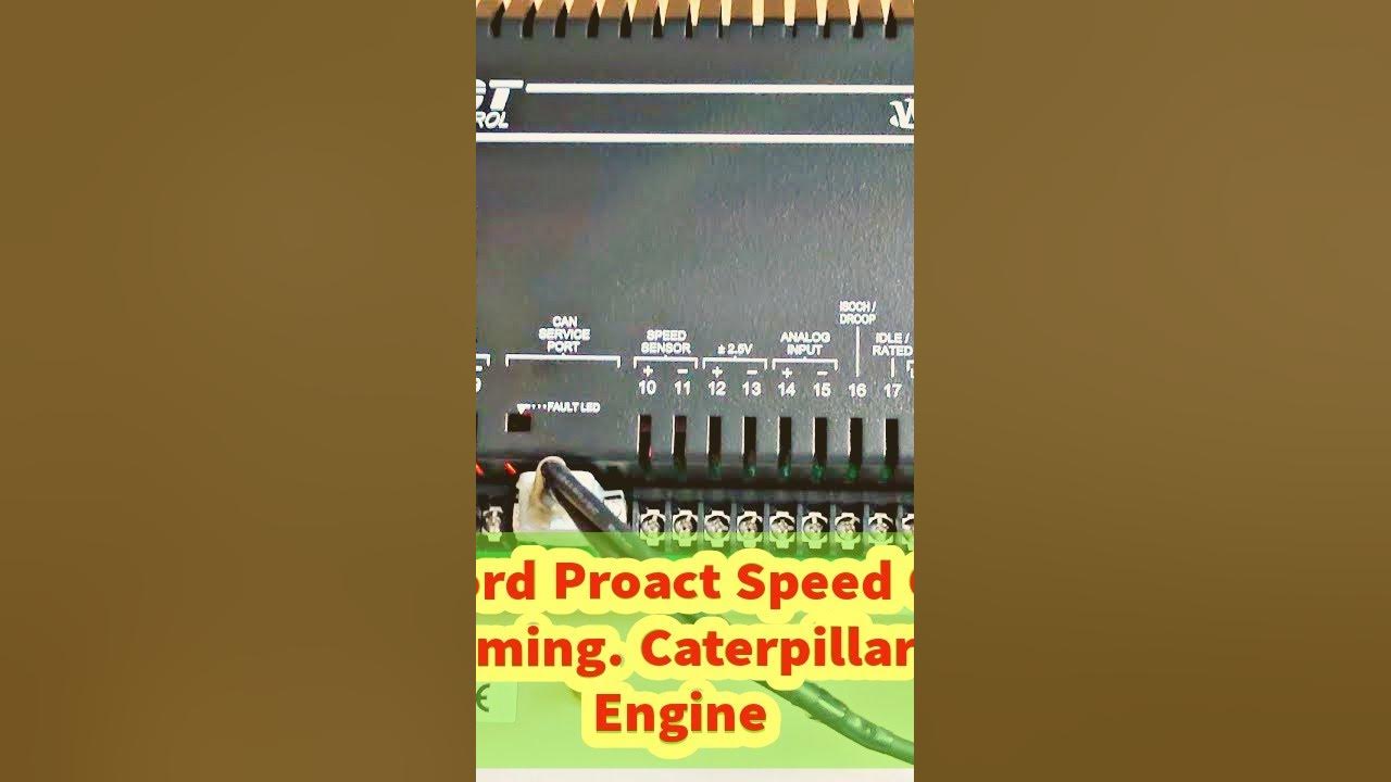Woodward Speed Control Proact programming for Caterpillar Generator