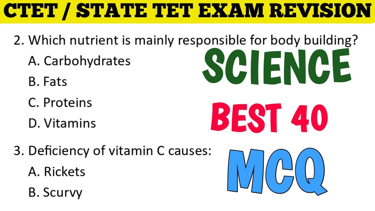 CTET, State TET Science Important MCQs | Paper 1 & Paper 2 | Science MCQ for CTET Exam