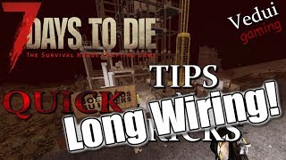 7 Days to Die | 14 block wire connections! | Quick Tips N Tricks @Vedui42