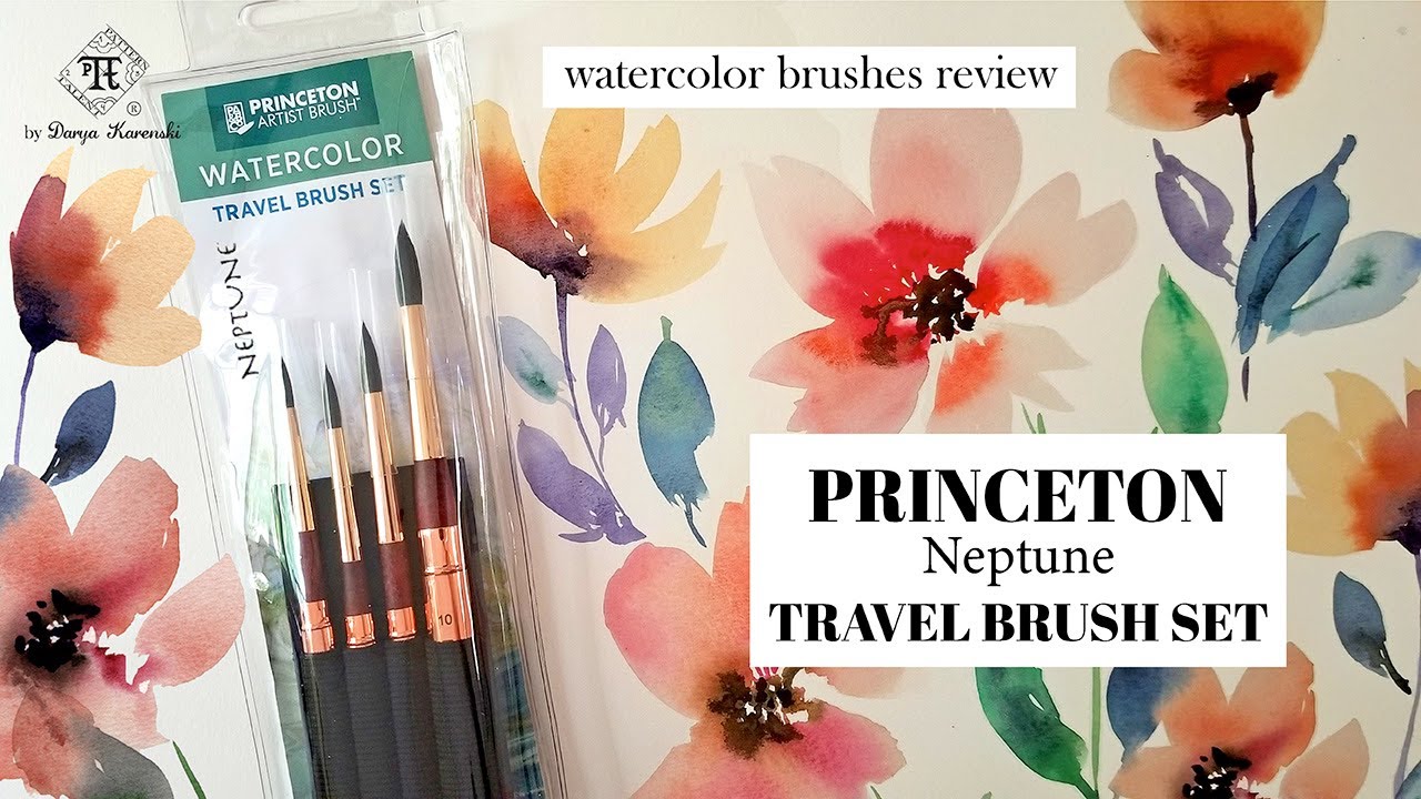 Princeton Neptune Watercolor Brushes Travel Set Review 