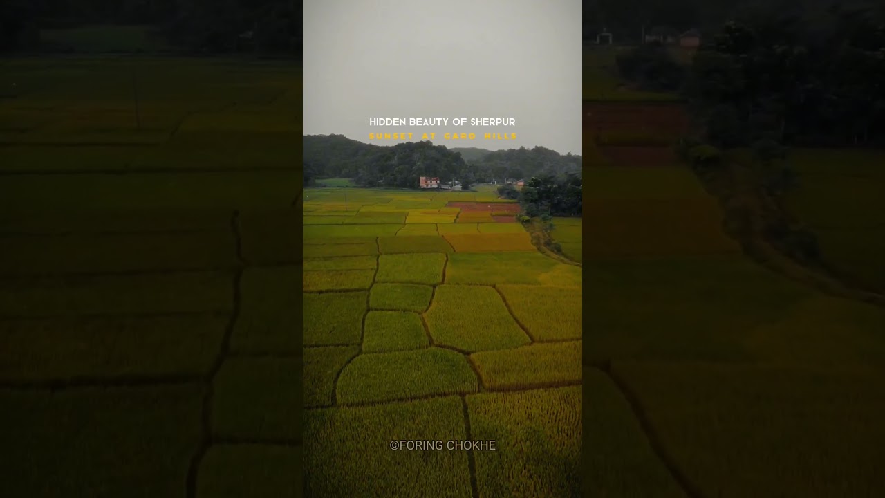 Hidden Beauty of Sherpur ||  Drone Shot of  Sunset at Garo Hills 