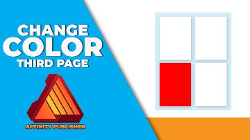 How to change color of third page in affinity publisher