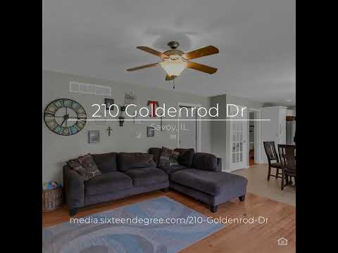 210 Goldenrod Dr, Savoy, IL home video tour