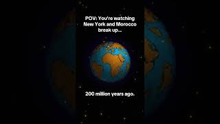 The ultimate long-distance relationship. 🌍💔 #geography #history #earth #science #pangea