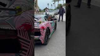 Classy Dog driving a Lambo in Monaco #shorts