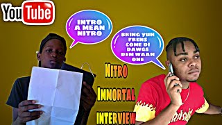 Nitro immortal  interview(laugh alot media)