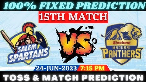 SS vs SMP Toss and Match Prediction | Today Toss Prediction | 15th Match Prediction | #Tnpl #Toss