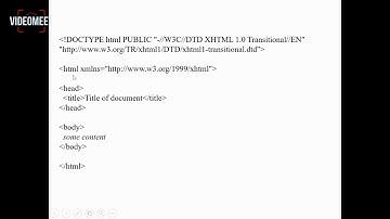 Web Technologies:  XHTML