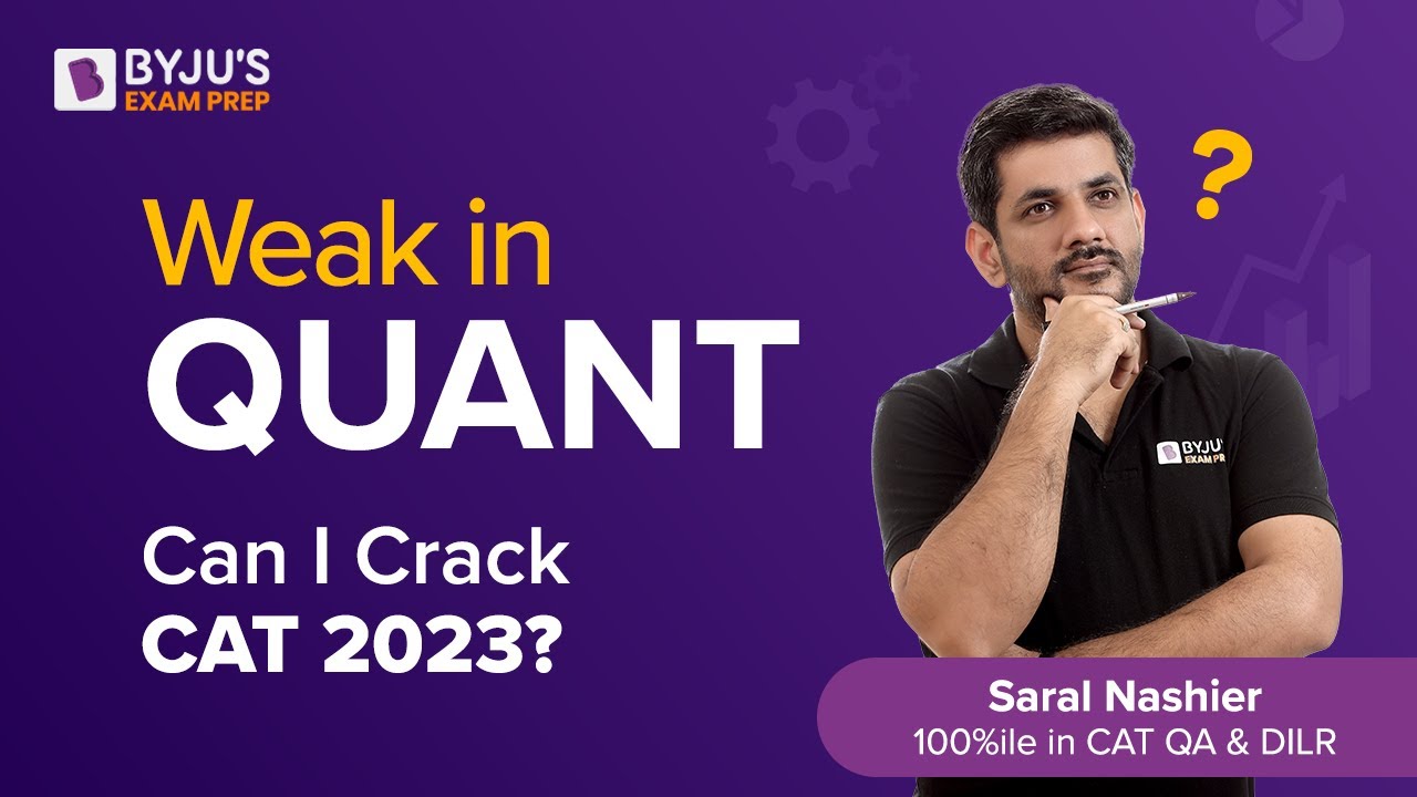 CAT 2023 Exam Without Maths: How to Prepare for CAT Quants? | Weak in ...