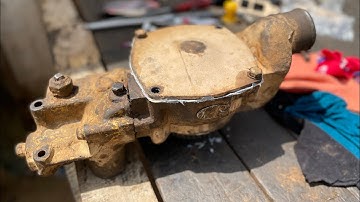 Caterpillar water pump seal change ￼￼