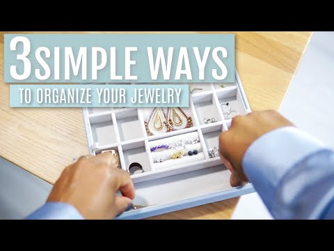 Vidéo: 3 façons simples d'organiser les bijoux dans un tiroir