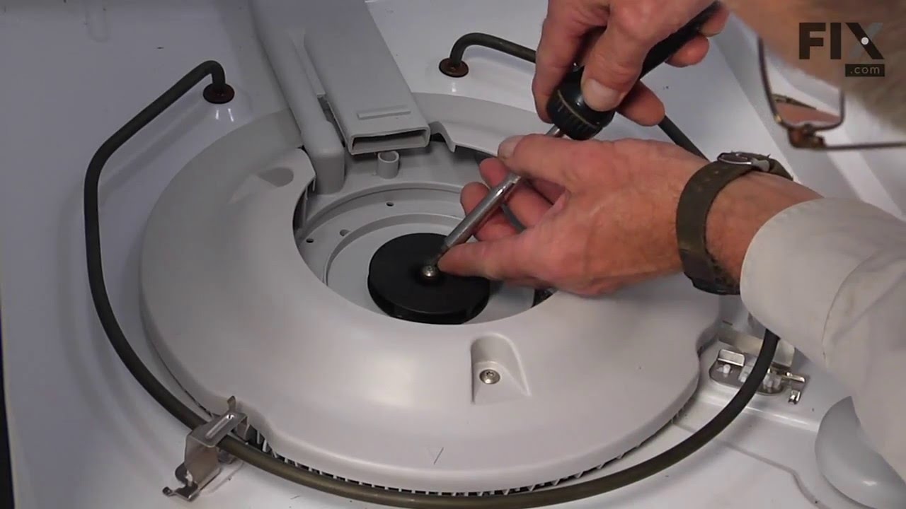 Dishwasher Repair Replacing The Drain And Wash Impeller Kit Whirlpool Part 675806 Youtube