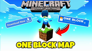How to Play ONE BLOCK in Minecraft PE 1.21 | Super Easy Trick Hindi Tutorial