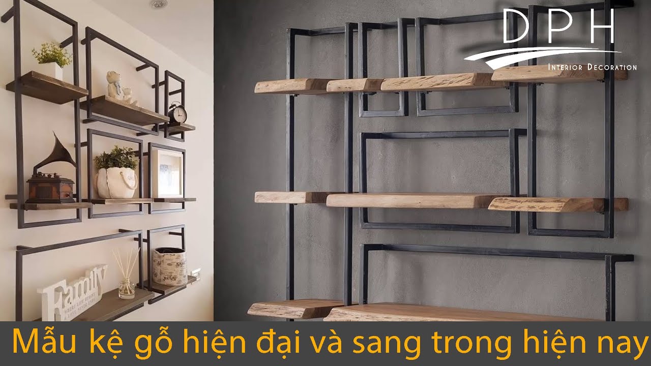 đồ trang trí đẹp Update 2022 Tổng hợp mẫu kệ gỗ trang trí đẹp p1