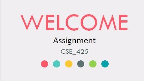 CSE425/325 - ASSIGNMENT
