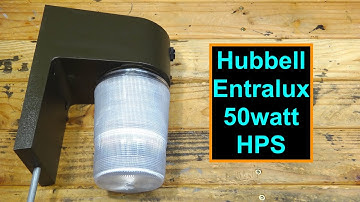 Hubbell Entralux 50watt High Pressure Sodium Light Fixture