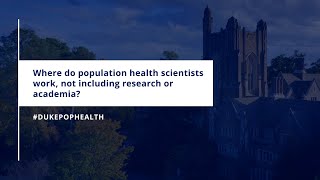 Can #PopHealth Scientists Work Outside of Research/Academia? | Beginner's Guide to Population Health