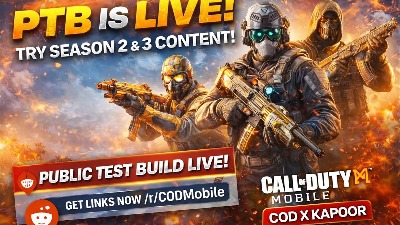 🔥 COD Mobile Public Test Build LIVE 😱 | Season 2 & 3 New Features | Android Players 🎮