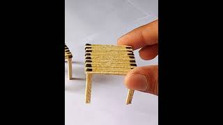 Matchstick Chair and Table | Wooden Chair and Table #toys #trending  #art #craft