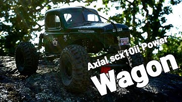 Axial Scx10ii Power Wagon - Capra 97mm shock TEST run - Quak Rc