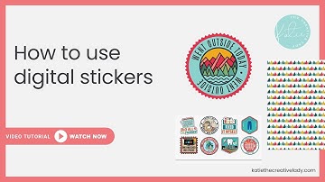 How to use digital stickers for scrapbooking