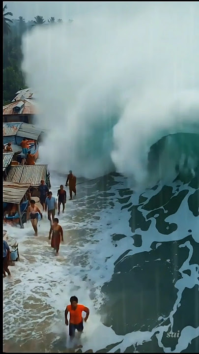 'Mini Tsunami Hits Coastal Bangladesh | Caught on Camera' #shorts