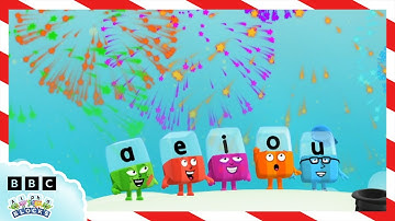 New Year Firework Spectacular! 🎊🎉 | Learn to Read and Write | Alphablocks