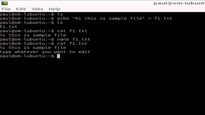 How to edit a file in Linux Shell terminal