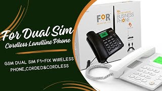 FOR GSM DUAL SIM F1+FIX WIRELESS PHONE