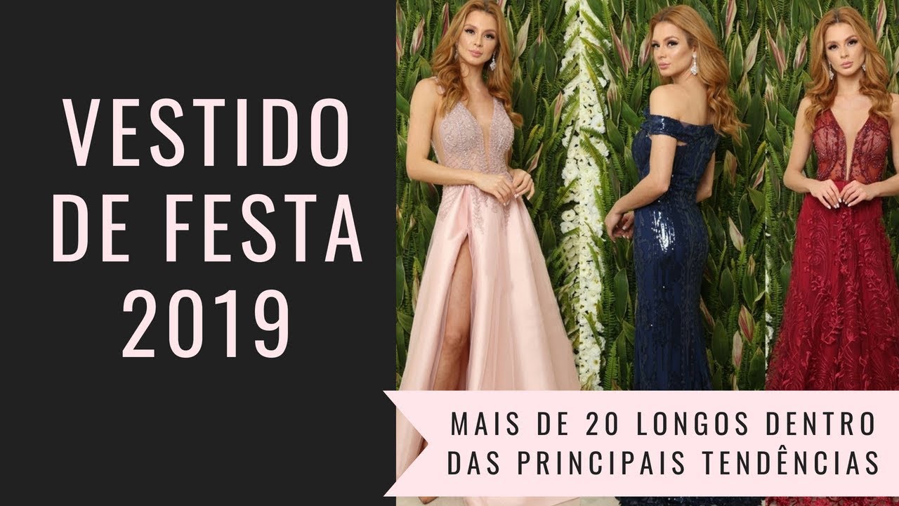 vestidos festa tendencia 2019