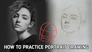 How to practice portrait drawing/ Amelia zadro portrait drawing tutorial