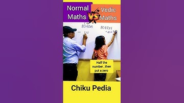 Vedic Maths Trick 🔥 | Vedic Maths vs Normal Maths #ashortaday #fun #shorts #youtubeshorts #speedmath
