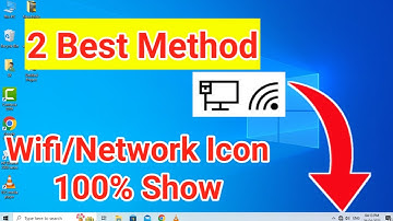 WiFi icon Not Showing on task bar Windows 10 | 2 Best Ways to Fix Missing Network icon - Hindi 2023