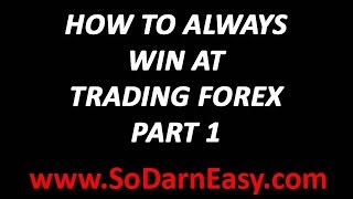 Forex Trading: How to ALWAYS Win at Trading Forex (Part 1) - Yusef Scott