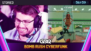 Bomb Rush Cyberfunk by Storied in 56:59 - Awesome Games Done Quick 2024 screenshot 3