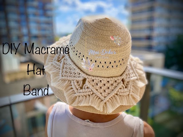 Macrame Boho Hat Band