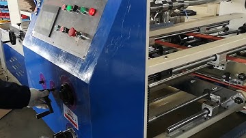 Debug video of Automatic folder gluer machine - Second Step