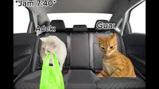 POV : Lebaran OTW kerumah nenek | meme kucing