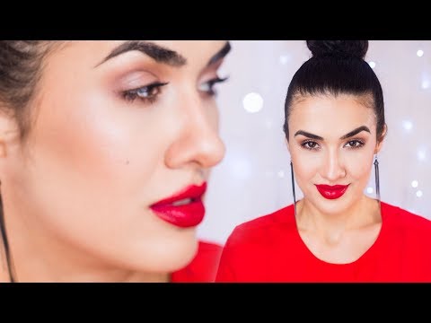 Легкий Новогодний МАКИЯЖ для Любой Помады